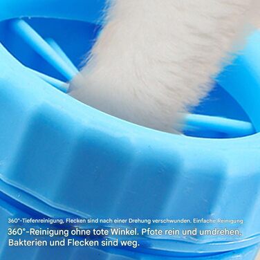 Автоматичний мийка лап для собак USB - для середніх та великих порід | Мийка лап для собак, для цуценят та котів, зелений (блакитний)