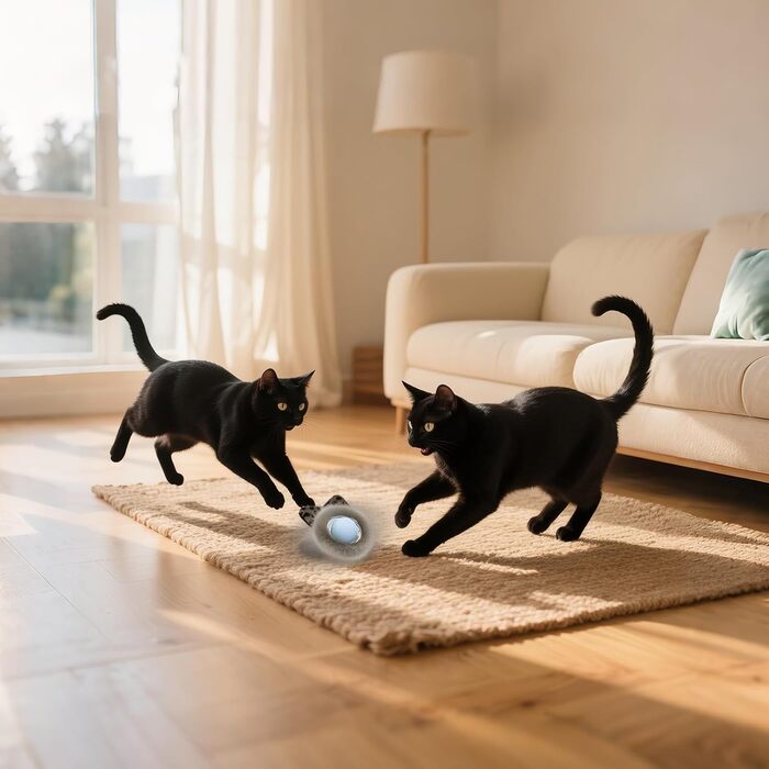 Іграшка для котів GoldenSun: м'ячик-дзюрчалка з рухом, килимок з мишками, приховане ігрове місце (3 шт.)