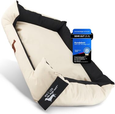 Ліжко для собак - міцне, для великих та маленьких собак, цуценят та літніх тварин. Зручне, м'яке, різних кольорів (M, пісочний)