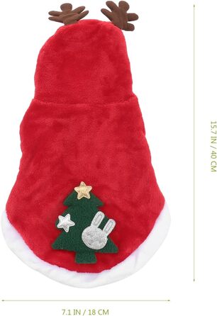 Костюм для собаки/кішки Holibanna на Новий Рік: теплий зимовий костюм (M)