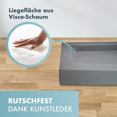 Ліжко для собак з віско-матрацом, миється - корзинка для собак, високоякісне собаче ліжко, ліжко для собак, що захищає суглоби, міцна собача підстилка, розмір L 110 x 90 см, коричневе