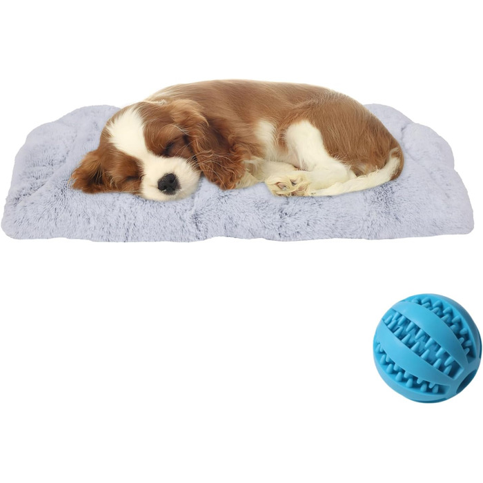 М'яка подушка для собак середніх порід, сірого кольору, 75x50x10 см, з неслизьким покриттям, знімна та пральна