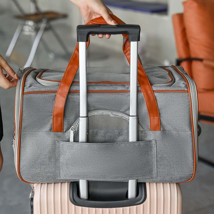 Транспортна переноска для собак та котів, складна, для подорожей в авто, сумка-переноска для тварин