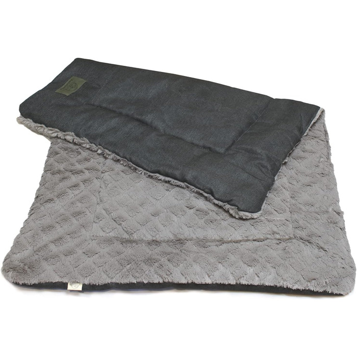 Килимок для собак KaraLuna 80 x 55 см, для дому та подорожей, миється, 3 розміри, м'який, коричневий