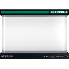 Акваріум Dennerle Nano ScapersTank 55 л для акваскейпінгу, 50×39×36 см
