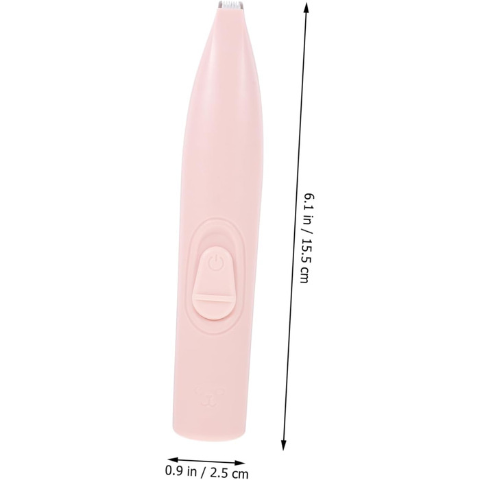 Електричний триммер для лап собак Milisten 2 шт. - тиха обрізка шерсті для обличчя, очей та лап собак, котів, кроликів. 2.5x15.5 см