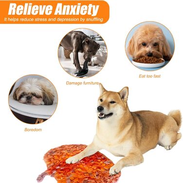 Schnüffelmatte для собак: інтерактивна килимок для повільного годування, тренування та розваг. Машинне прання.