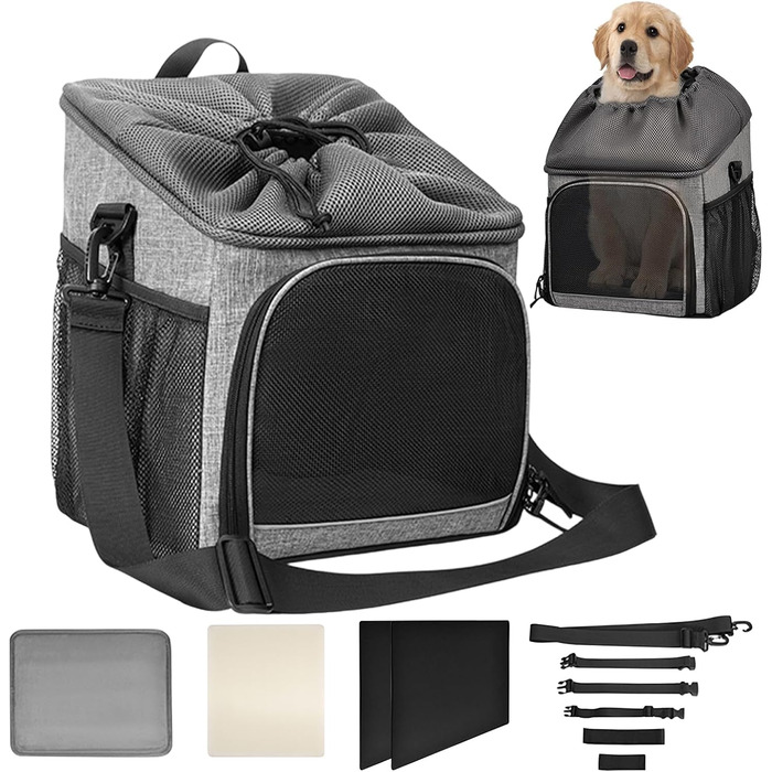 Кошик для тварин на велосипед: легкий, дихаючий, для перевезення собак, їжі, в подорожі, кемпінг