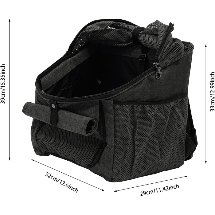 Корзина для собак на велосипед 2-в-1, сіра: зручна та безпечна переноска для тварин