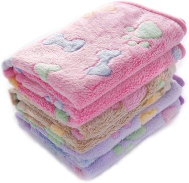 М'яка ковдра для собак та котів Luciphia: тепла флісова ковдра 104x76 см (3 шт.)