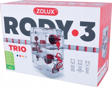 Клітка для хом'яка ZOLUX RODY3 TRIO, червона