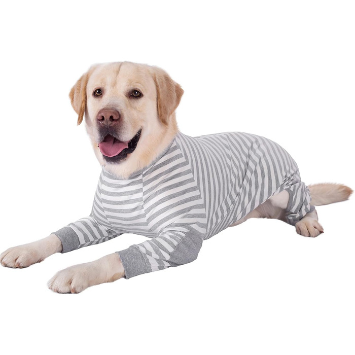 Піжама для собак BT Bear, плюшевий комбінезон для собак середнього та великого розміру, зручна, м'яка, дихаюча, на блискавці