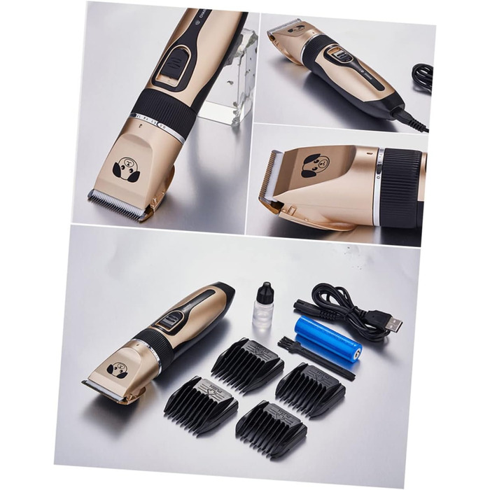 Ножиці для собак Beavorty з керамічним лезом, R-подібний кут, тиха та потужна модель для безпечного догляду за шерстю