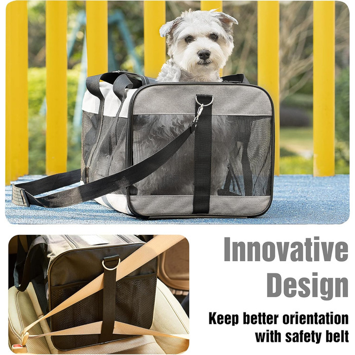 Транспортна переноска для собак та котів HITSLAM (M, Зелений) - розкладний бокс, для подорожей, авіалінії