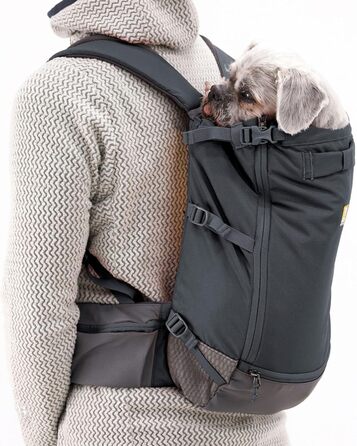 Рюкзак-переноска для собак Ruffwear Hitch Hiker, сірий Базальт, XS