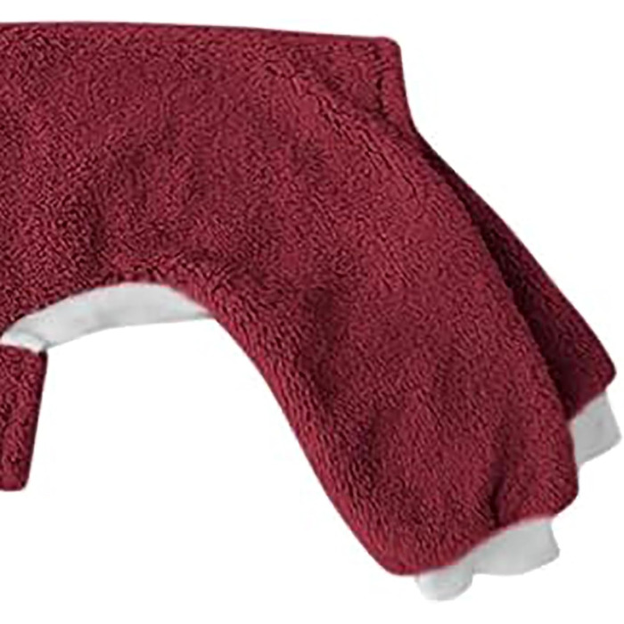 Зимовий комбінезон для собак – теплий флісовий костюм з принтом грейхаунд, комір-стійка, одяг для чотирилапих афганців (G, XL)