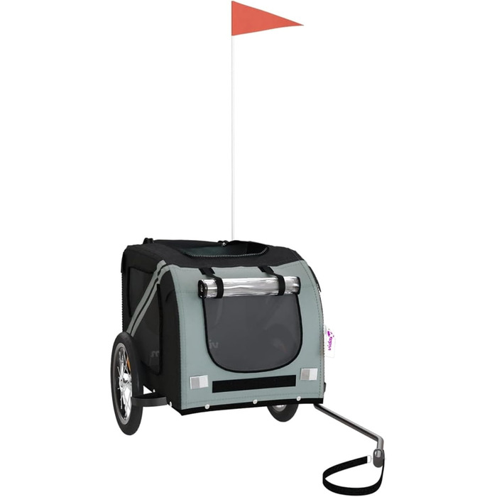 Фаркоп для велосипеда Gecheer для собак, міцний сталевий каркас, оксфордська тканина, дах з ПВХ, для безпечних та комфортних поїздок з домашніми тваринами