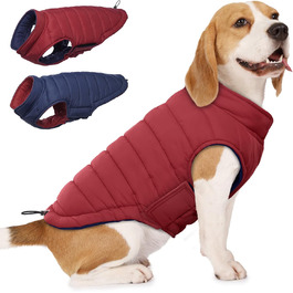 Зимовий теплий водонепроникний одяг для собак великих порід Lelepet, червоний XL