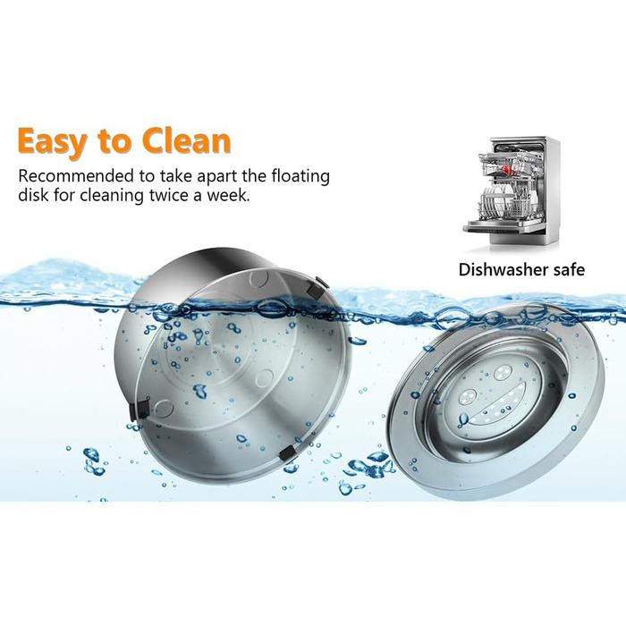 Велика миска для води для собак 3L, не протікає, з нержавіючої сталі, з неслизьким дном, для собак, миска для пиття