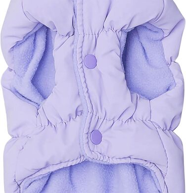 Зимова куртка для собак великих порід, тепла та водонепроникна, з відбивачами, фірмовий стиль (XL, світло-фіолетовий)