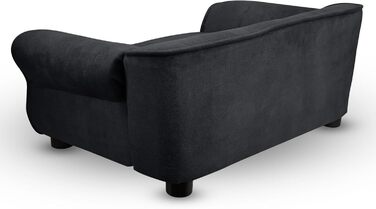 Диван для домашніх тварин MG Design – чорний, міцний, з м'якою оббивкою, легко чистити – для собак та котів, збірно-розбірний, чорний, W17