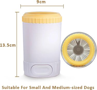 Портативний очищувач лап для собак з рушником, рожевий. Видаляє бруд та сміття з лап. Знімні силіконові вставки.