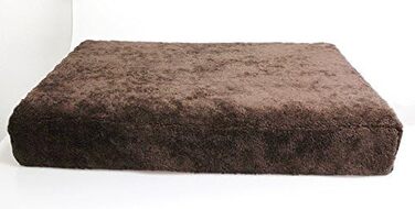 Віскоеластичне ліжко для собак - гніздо, кошик, диван для собак (колір коричневий, 80 x 50 x 13 см)