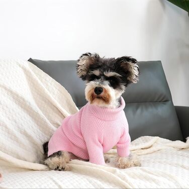 Теплий зимовий пуловер для собак малих та середніх порід, рожевий, M