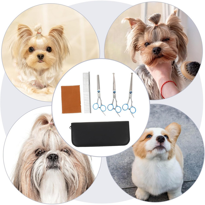 Набір професійних ножиць для грумінгу собак та котів з високоякісної цинкової сплави та ергономічними ручками