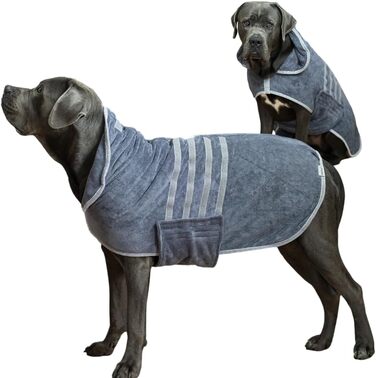 Преміум халат для собак - великі породи (XXL) - м'який та придатний для прання при 40°C - для зими та літа