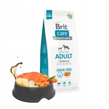Беззерновий корм для дорослих собак Brit Care Grain-Free Adult Salmon з лососем, 12 кг