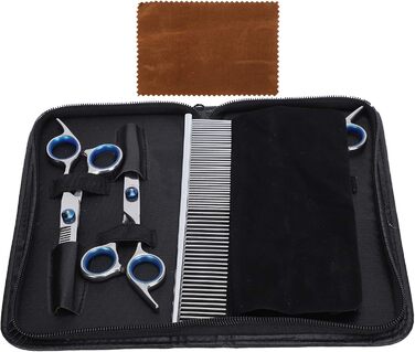 Набір для грумінгу собак: професійна шерстьова ножиці з нержавіючої сталі, набір для догляду за шерстю, тример, гребінець, для собак та котів
