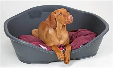 Корзина для собак Beeztees Sleeper 2, 55 см, антрацит, 68 × 47 см