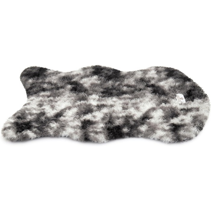 Ортопедичне собаче ліжко Pfoten&nasen® з водонепроникним покриттям, 128x80 см (сірий/білий)