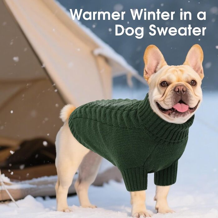 Пуловер для собак великих порід, класичний роллінговий комір, святковий новорічний пуловер, теплий, об'ємний, для собак, цуценят, домашніх тварин, еластичний трикотаж, осінньо-зимовий одяг з отвором для повідка (Рожевий (XX-Large, Зелений))