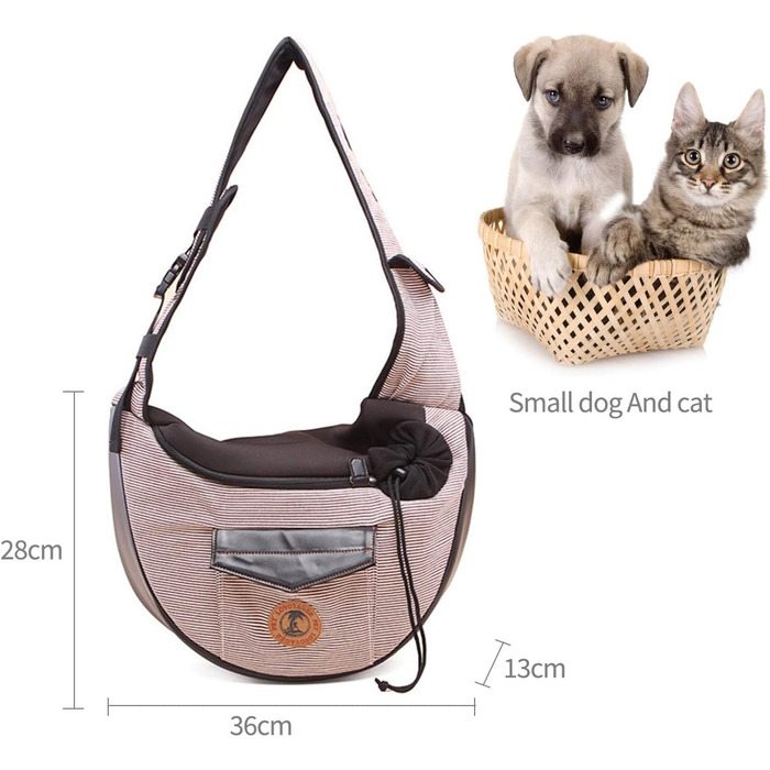 PETCUTE Сумка-переноска для собак та котів - Браун. Ідеальна для подорожей, прогулянок та активного відпочинку.