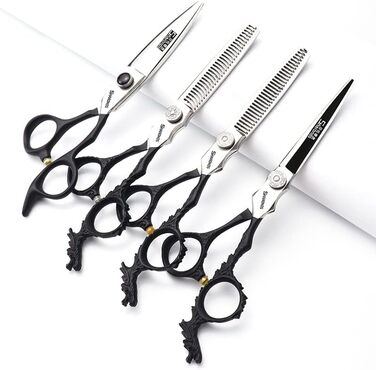 Професійний перукарський інструмент SHAROND: 6-дюймовий набір ножиць з японської сталі 440C (4 шт.)