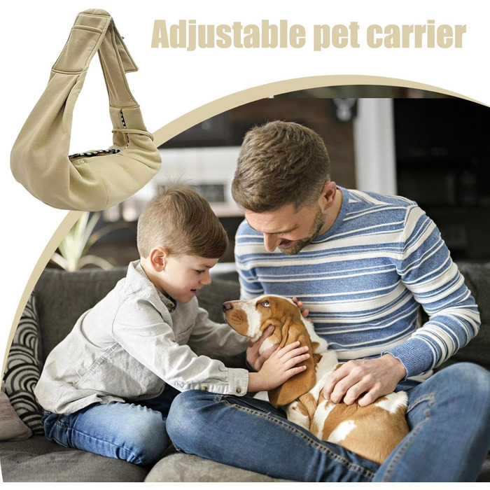 Сумка-переноска для собак Holdes | Зручна переноска для цуценят, регульовані ремені, легкий аксесуар для прогулянок, подорожей та активного відпочинку (Хакі)