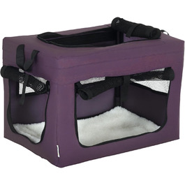 Переноска для кота PawHut 48,5 см, фіолетовий, для кошенят та мініатюрних собак
