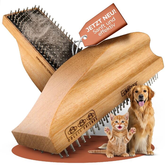 Щітка для собак великих порід Edelhaar, розмір L: вичісування, масаж, догляд за шерстю