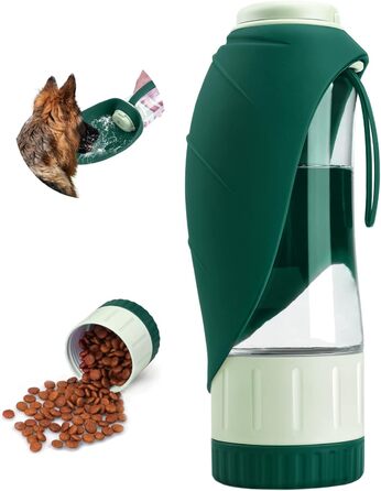 Тіовері: Поїлка-дозатор для собак та котів, 340 мл, блакитна. Зручна поїлка-дозатор для води та корму, виготовлена з якісного пластику, об'єм 340 мл. Ідеально підходить для подорожей та прогулянок з вашим улюбленцем.