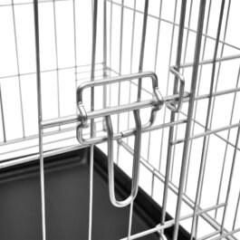 Складана переносна клітка/бокс для собак SHUJING, металева, для транспортування