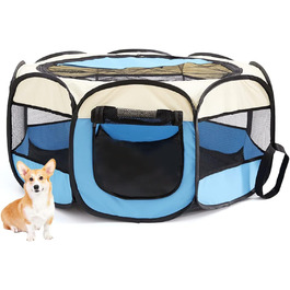 Клітка-переноска для котів Floving, складана, велика (XL), водовідштовхувальна, для дому та вулиці