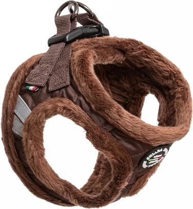 М'який нашийник для собак CHIARA MIA, розмір XXS, коричневий: безпечний, регульований, водонепроникний