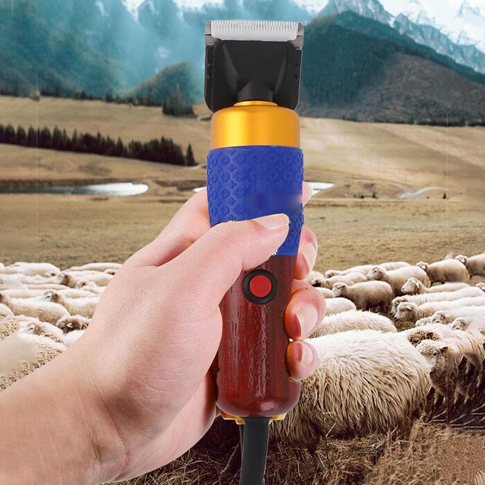 Машина для грумінгу собак з товстим хутром, безшумна, акумуляторна, вологостійка, з нержавіючою сталлю, для домашніх тварин, з EU-штекером