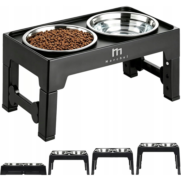 Підставка для мисок для собак з регулюванням висоти