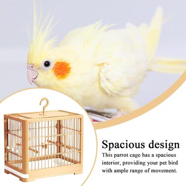 Транспортний ящик Vogeltransportbox для птахів: переноска для хвилястих та корел, з висувною шухлядою, 32x25x13 см