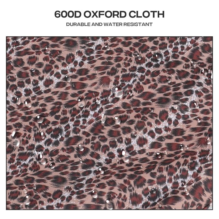 Візок для собак маленьких порід, 4,5-10 кг, візок для цуценят, візок для середніх собак, візок для котів, візок для 2 котів, з багажником, леопардовий принт