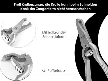 Професійна кусачка для обрізання кігтів собак та котів - інструмент для грумінгу з нержавіючої сталі