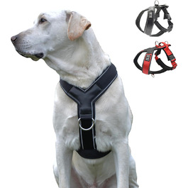 Нашийник для собак ILII - міцний, елегантний та комфортний. Унікальний дизайн для середніх та великих собак. Чорний, мінімальне покриття.